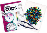 80-11147 Perler Caps Beads & Pattern Kit Zebra
