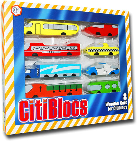0BCTBCR8 Citiblocs Wooden Cars