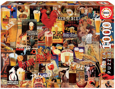 17970 Educa Collage de Cervezas Vintage