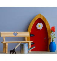 FD554153 Irish Fairy Door 4 Piece Garden Set