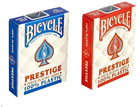 2990 Novelty Bicycle Prestige Poker Playing Cards 100% plastic