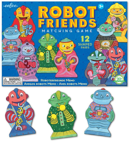 50491 MGFRI  Eeboo Robot Friends Matching Game