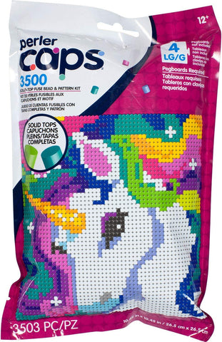 80-11146 Perler Caps Beads & Pattern Kit Unicorn