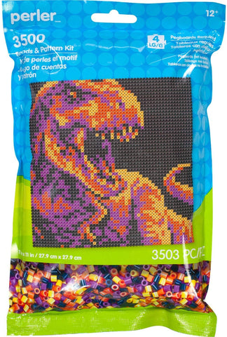 80-11115 Perler Beads & Pattern Kit Dinosaur