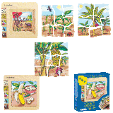 17049 Beleduc Five Layer Puzzle Banana