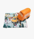 130909 Top Bright Wooden Puzzle School Bus