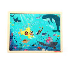 120393 Top Bright Wooden Puzzle Underwater World