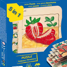 17040 Beleduc Five Layer Puzzle Strawberry