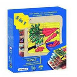 17044 Beleduc Five Layer Puzzle Carrot